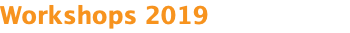 Workshops 2019